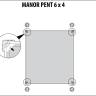 Сарай "Манор Пент 6x4" (размеры 175 x 103 см), серый