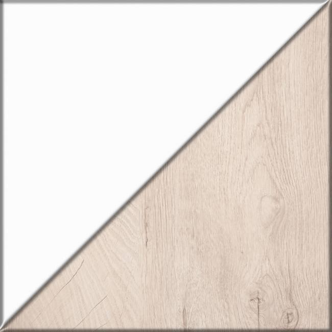 Модульная мебель для спальни Муссон с тумбочкой для аппаратуры 13.276 цвет белый/чёрный/дуб эндгрейн элегантный